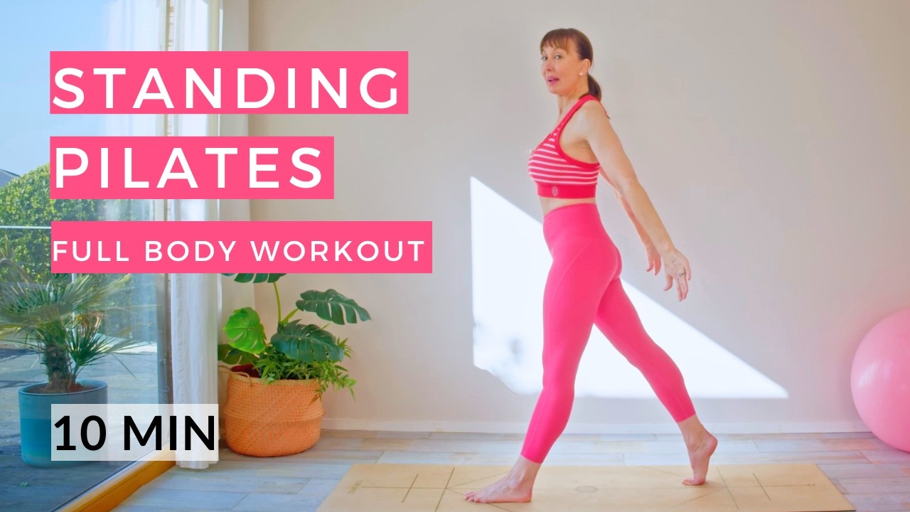 Standing Pilates Full Body Workout 10 Min - YouTube