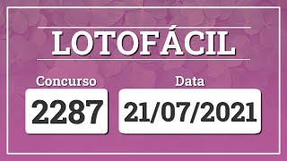 Capa de LOTOFÁCIL 2287