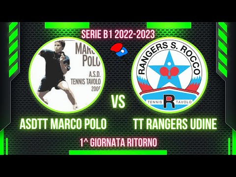 HIGHLIGHTS | ASDTT Marco Polo - TT Rangers Udine | Serie B1 Girone A - 1^ Giornata ritorno