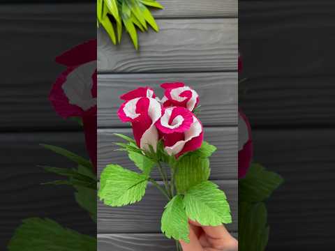 How to Make Roses Crepe Paper Flowers Decoration Ideas