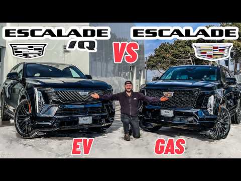 EV vs Gas SHOWDOWN! Cadillac Escalade IQ vs Cadillac Escalade SUV Comparison - Which One Is Better?