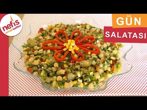 Nohutlu Mercimekli Gün Salatası - Salata Tarifleri - Nefis Yemek Tarifleri Video
