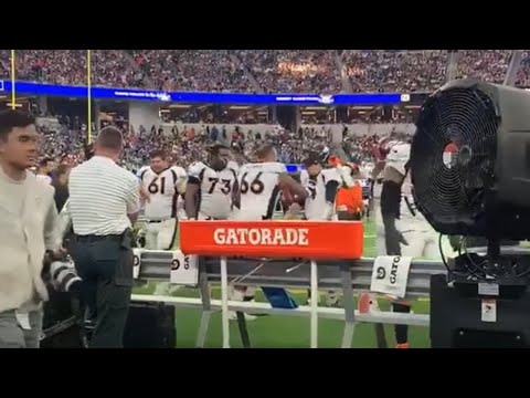 Broncos FULL sideline altercation after Russell Wilson takes 2 straight sacks