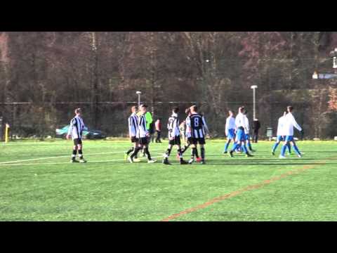 Fussball B Jugend FV Ravensburg gegen VFB Friedrichshafen 5zu2 am 13 12 2015 die letzten Minuten