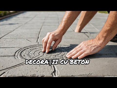 Beton amprentat.Tehnologie pavaj amprentat.Pardoseala decorativa din beton.Matrita pavaj curte