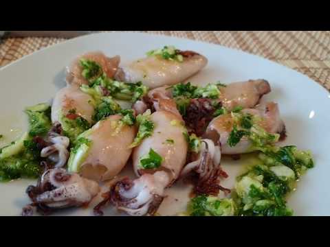 Deliciosos chipirones en salsa verde || cocina con rock