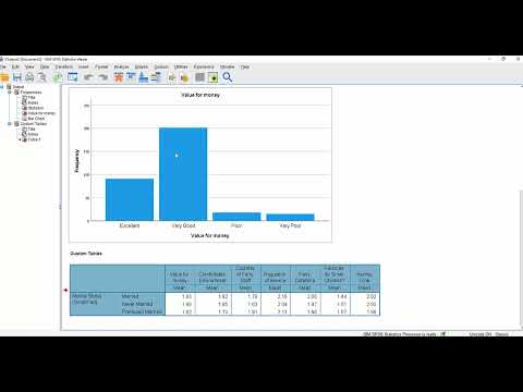 Working with the SPSS Custom Tables module