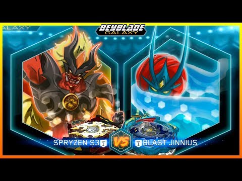Legend Spryzen .7.Mr vs Blast Jinnius .5G.Gr [Beyblade Burst Hasbro App] - ベイブレードバースト