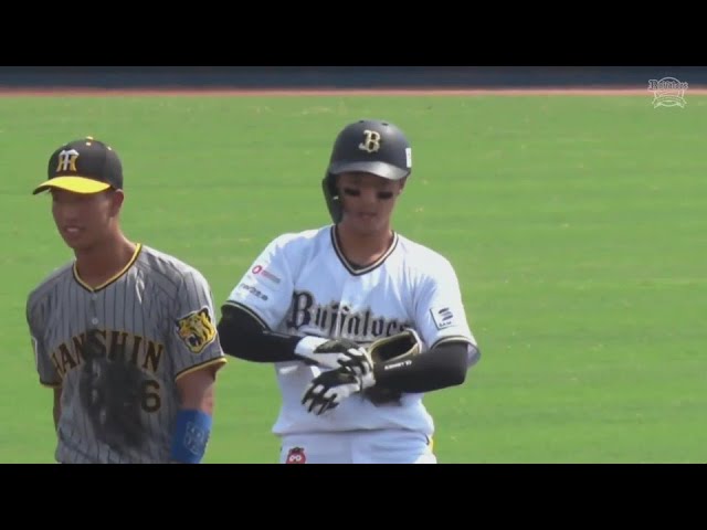 【ファーム】バファローズ・河野聡太 センターへのタイムリーヒットで反撃!!   2024年8月4日 オリックス・バファローズ 対 阪神タイガース