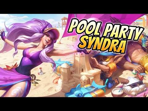 🌊 ¡JUGAMOS CON LA NUEVA SKIN DE SYNDRA POOL PARTY/FIESTA EN LA PISCINA! 🌊 Pool Party Syndra Gameplay