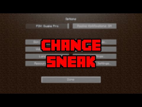 How To Change Sneak To Toggle Or Hold In Minecraft! - How To Switch Sneak To Toggle/Hold!