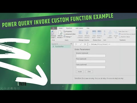 Power Query Invoke Custom Function Example