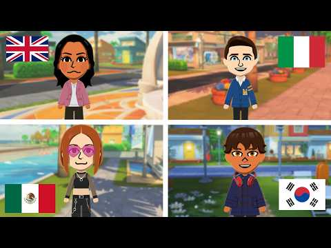 Tomodachi Life living the dream | All languages voices comparison