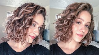 How To Sleep With Wavy/Curly Hair | Thoughts On Wrapping With A Silk Scarf