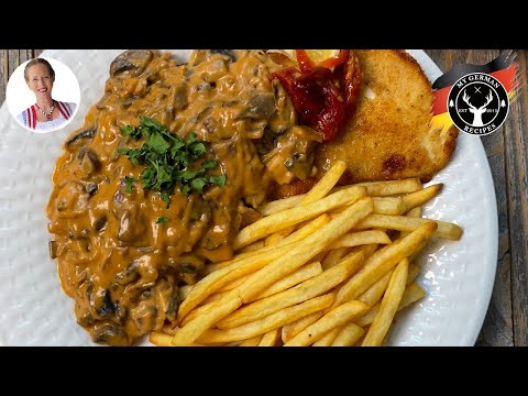 How to Make Hunter Sauce (Jaeger Sauce) for Hunter Schnitzel ✪ MyGerman.Recipes