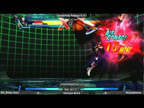 [4-27-12]FR3 UMvC3 Ricky Ortiz Vs. HonzoGonzo