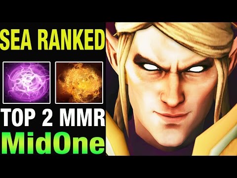 MidOne 9112 MMR TOP 2 MMR in the world Plays Invoker - Dota 2