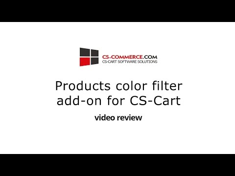 Products color filter add-on for CS-Cart