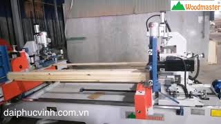Woodmaster. Máy Làm Vạt Giường - Vai Giường ( cắt khoan 2 đầu )