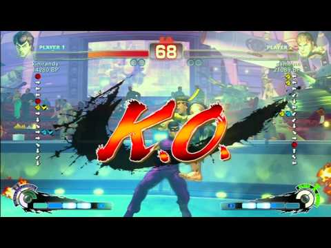 SSF4 Rank Match  kimrandy(FE)  vs  gameinn(RY)