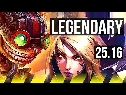 ZIGGS & Leona vs KAI'SA & Pyke (ADC) | 9/0/8, Legendary | KR Master | 25.16