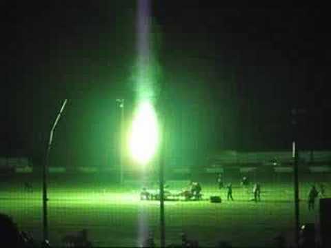 Green Fire from El Diablo Jet Engine