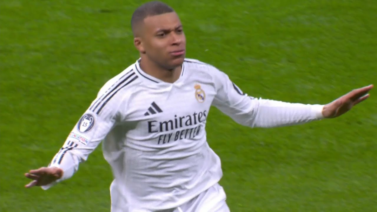 Kylian Mbappe HATTRICK vs Manchester City (19/02/25) | UCL 2024/25 | HD 1080i ~ English Commentary