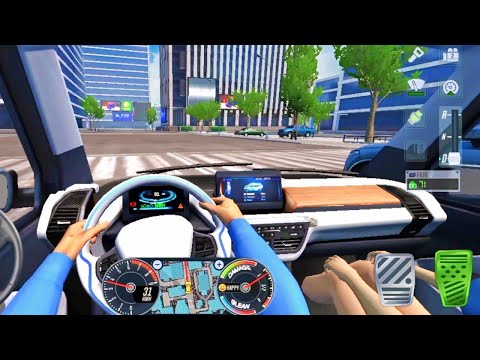 Taxi sim 2020 | Classic Bmw i3 drive in city Uber driver👲🚖-car games Android iOS and mobile gameplay