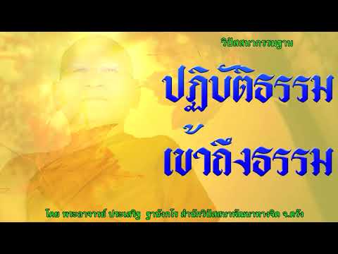 ปฏิบัติธรรมเข้าถึงธรรม โดย พระอาจารย์ประเสริฐ ฐานังกโร 106/62