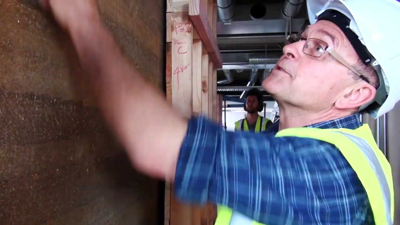 Icebreaker rammed-earth materials and process