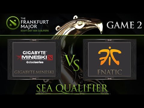 Dota2 : Mineski vs Fnatic Frankfurt Majors South-East Asia Qualifiers Game2 - DUNOO and LON