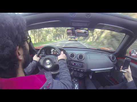 Alfa Romeo 4C hillclimb estrada Lagoa azul