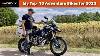 My Top 10 Adventure Motorcycles for 2023 from Motorcycle Live | Which one would you choose ?