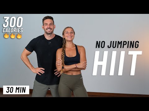 20 MIN FULL BODY HIIT Workout With Weights At Home No Repeat No Jumping