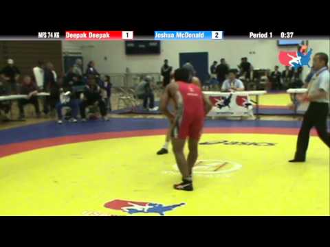 74 KG Consolation R2 - Deepak IND vs Joshua McDonald Empower