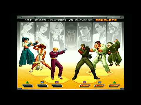 The King of Fighters 2002: Unlimited Match (PS2 - Real Hardware). Gameplay with Mai, King & Kasumi