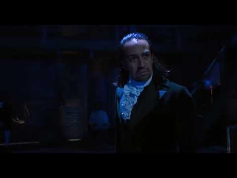 Hamilton trailer frame: company semicircle—chorus as historian visual