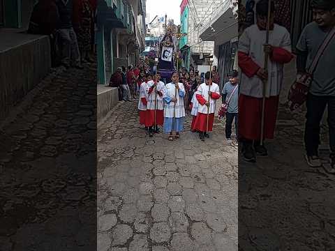 procesión de cuarto vienes de Cuaresma en zunil Quetzaltenango