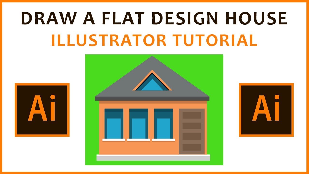 Adobe Illustrator Tutorial - Flat Design House