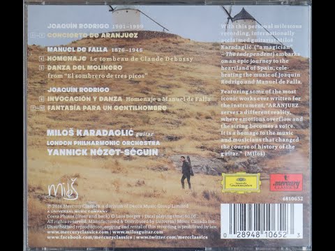 Milos Karadaglic - Aranjuez - Yannick Nezet-Seguin, London Philharmonic (2014) [Complete CD]