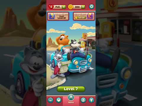 Toon blast level 1-10 3 stars no booster