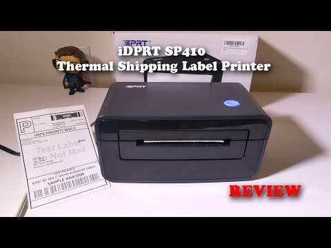 iDPRT Bluetooth Thermal Shipping Label Printer for Phone, 4x6, Supports Windows/Mac/iOS/Android, Ideal for Small Business and Shipping Packages video review thumbnail