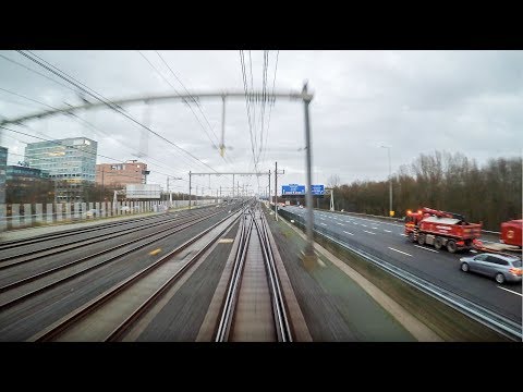 Trein Cabinerit / Leiden – Schiphol Airport – Almere Centrum / DDZ Intercity / Jan 2018