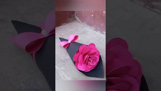 Diy Paper Flower Bouquet 💐💐 Quick Birthday Gift #short#diy#craft#viral #trending #subscribe