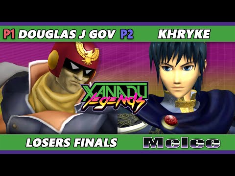 Xanadu Legends Losers Finals - Khryke (Marth) Vs. Douglas.J.gov (Captain Falcon) Smash Melee - SSBM