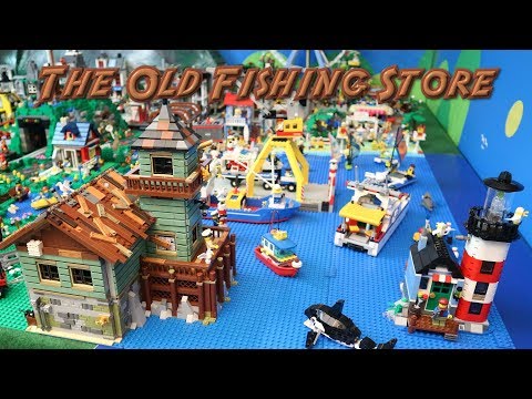 How to place the set 21310 Old Fishing Store in a Lego City Diorama