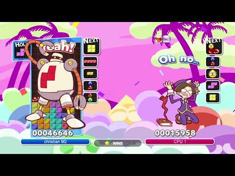 Puyo Puyo Tetris PC Zed VS Klug Fusion Mode
