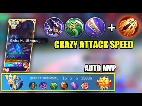 ARGUS CRAZY ATTACK SPEED BUILD | ARGUS BEST BUILD 2023 | TOP GLOBAL ARGUS