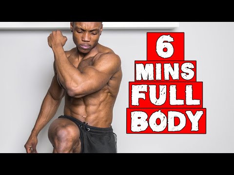 6 Min Fat Burning Full Body Workout (No Equipment)