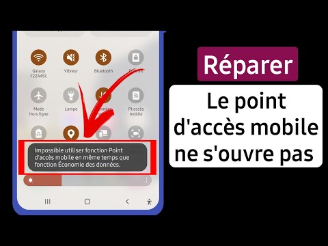 Le point d'accès mobile ne s'ouvre pas | Impossible d'utiliser le point d'accès mobile